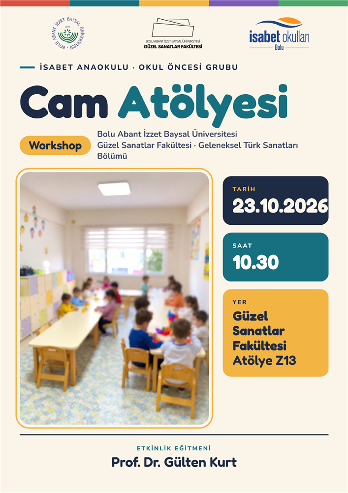 Cam Sanatı Atölyesi Ziyareti Afişi